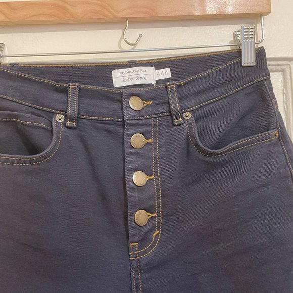 NWOT & Other Stories High Waisted Exposed Button Fly Wide Jeans Size 27 - Picture 4 of 12